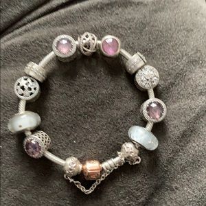 Pandora Bracelet - With charms & safety